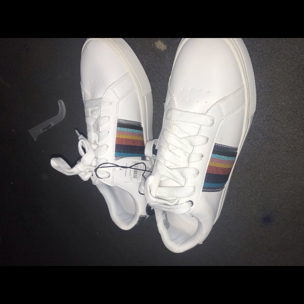 White and striped